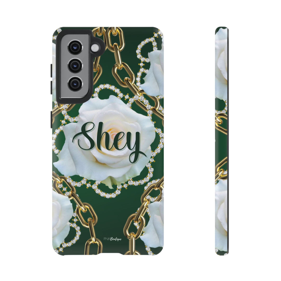 Custom Green and White Links Phone Case