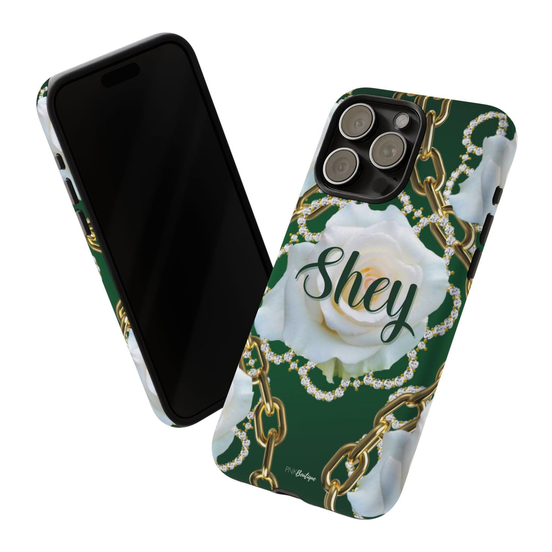 Custom Green and White Links Phone Case