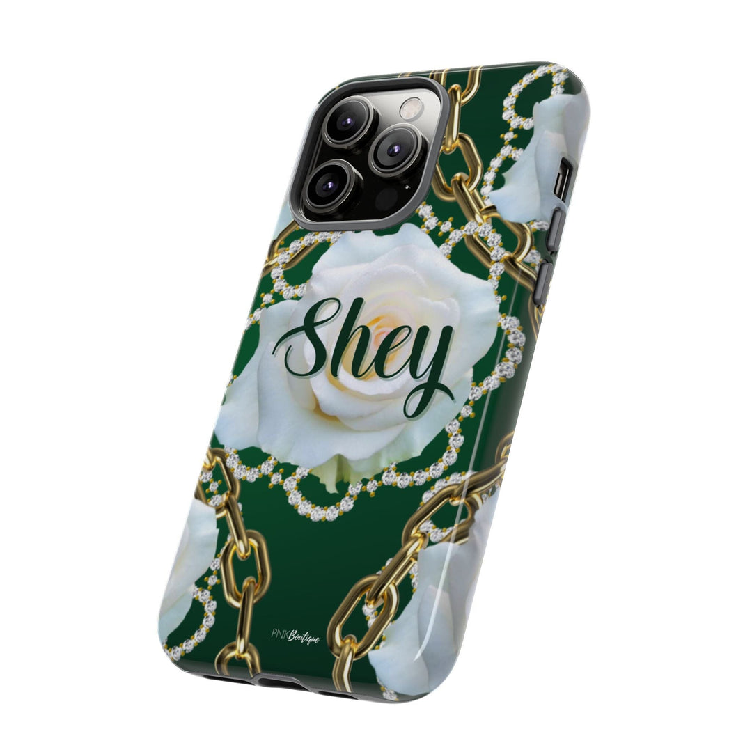 Custom Green and White Links Phone Case