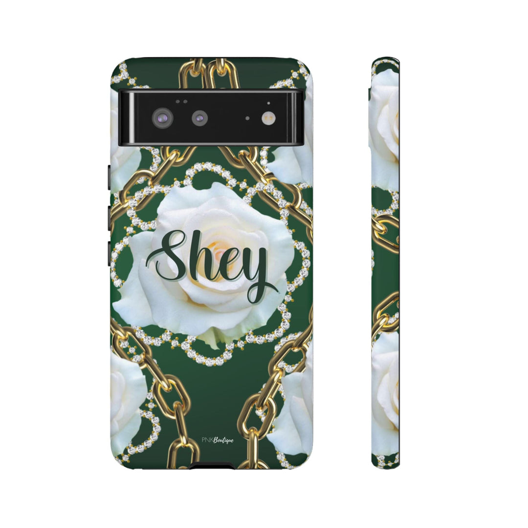 Custom Green and White Links Phone Case