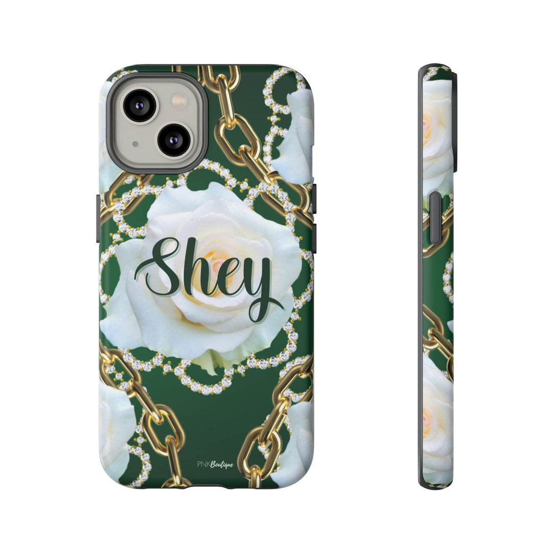 Custom Green and White Links Phone Case