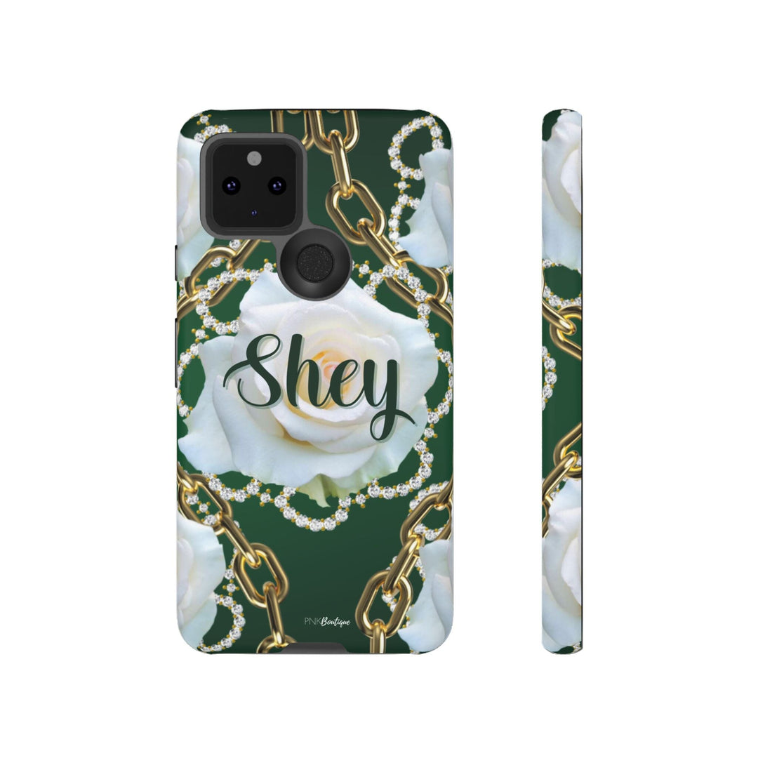 Custom Green and White Links Phone Case