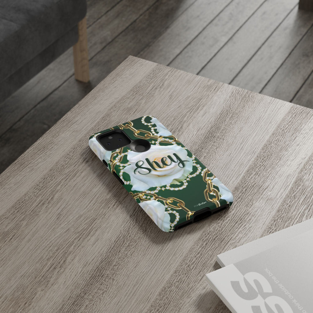 Custom Green and White Links Phone Case