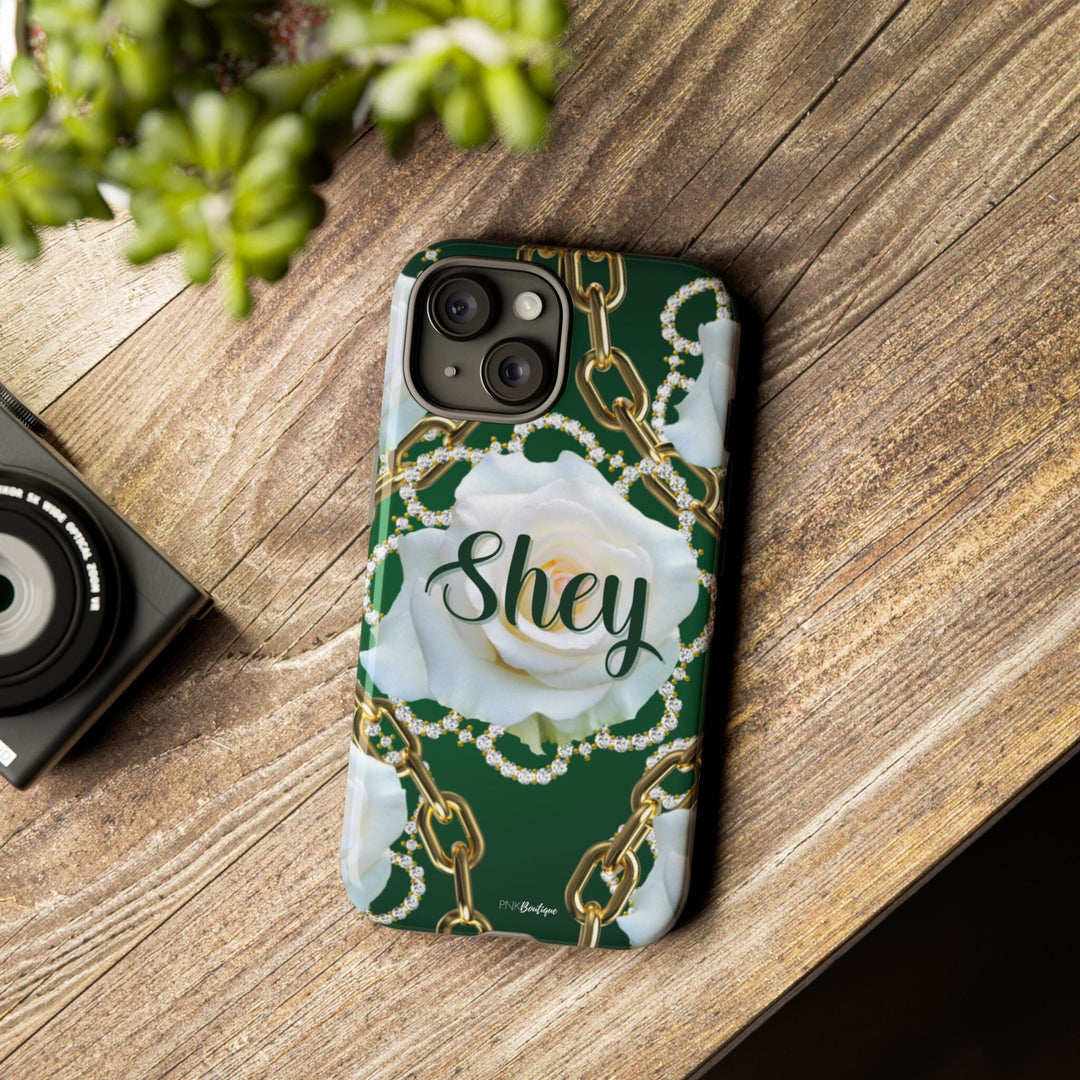 Custom Green and White Links Phone Case