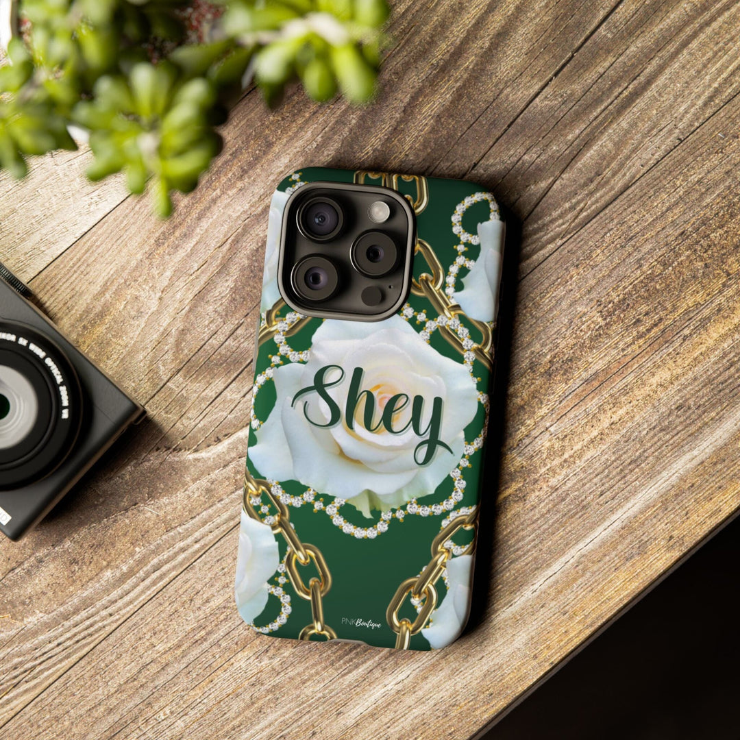 Custom Green and White Links Phone Case