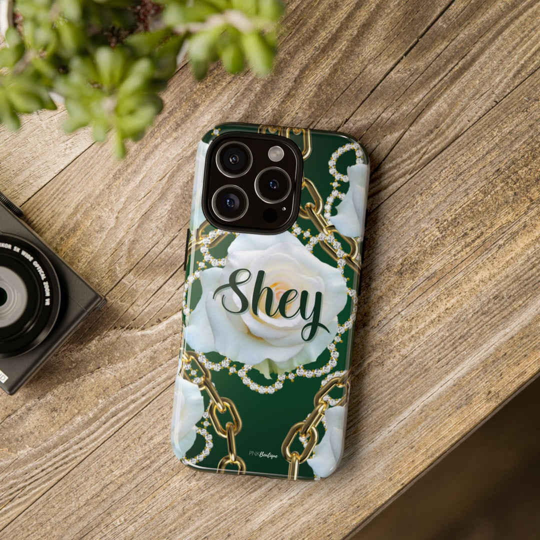 Custom Green and White Links Phone Case