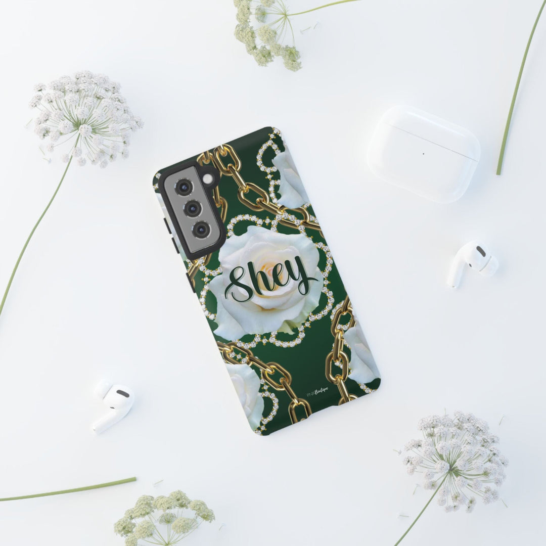 Custom Green and White Links Phone Case