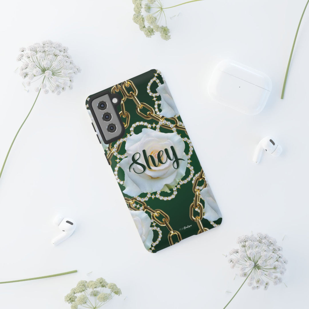 Custom Green and White Links Phone Case