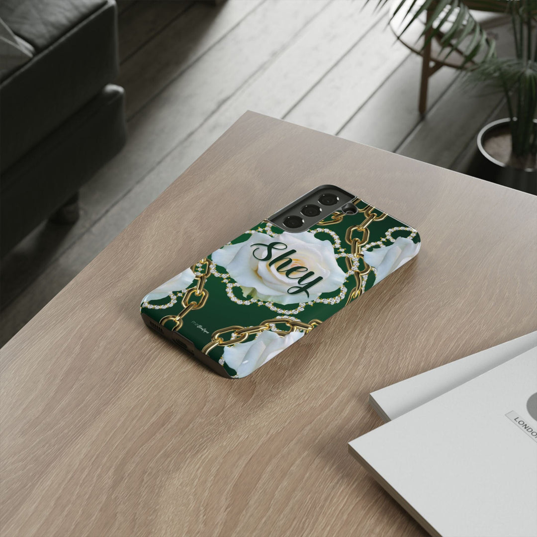 Custom Green and White Links Phone Case