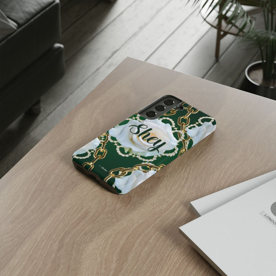 Custom Green and White Links Phone Case