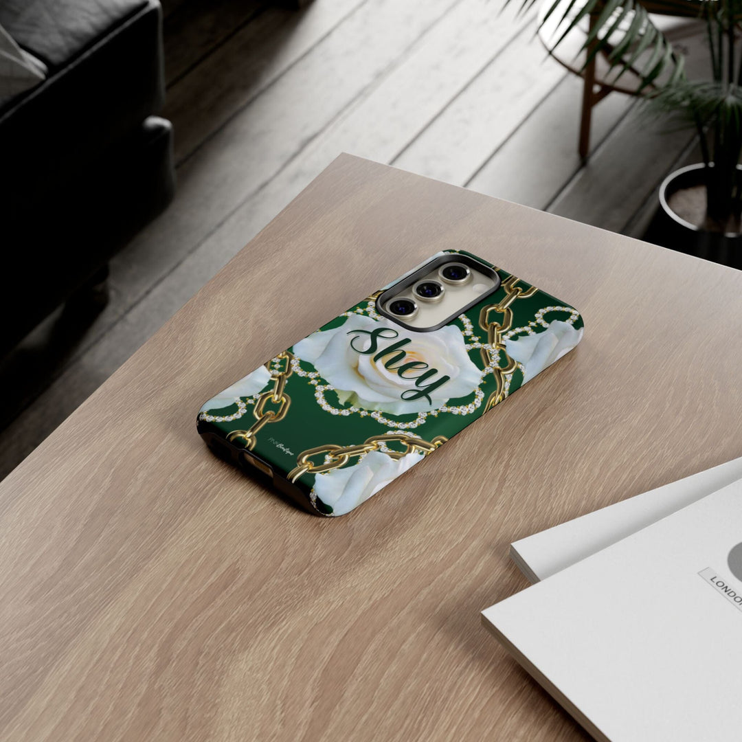 Custom Green and White Links Phone Case