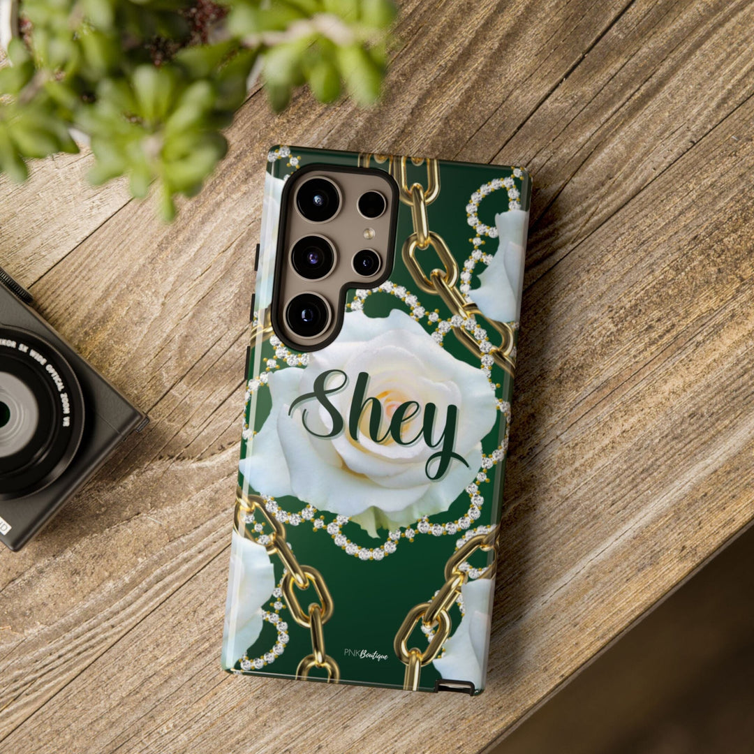 Custom Green and White Links Phone Case