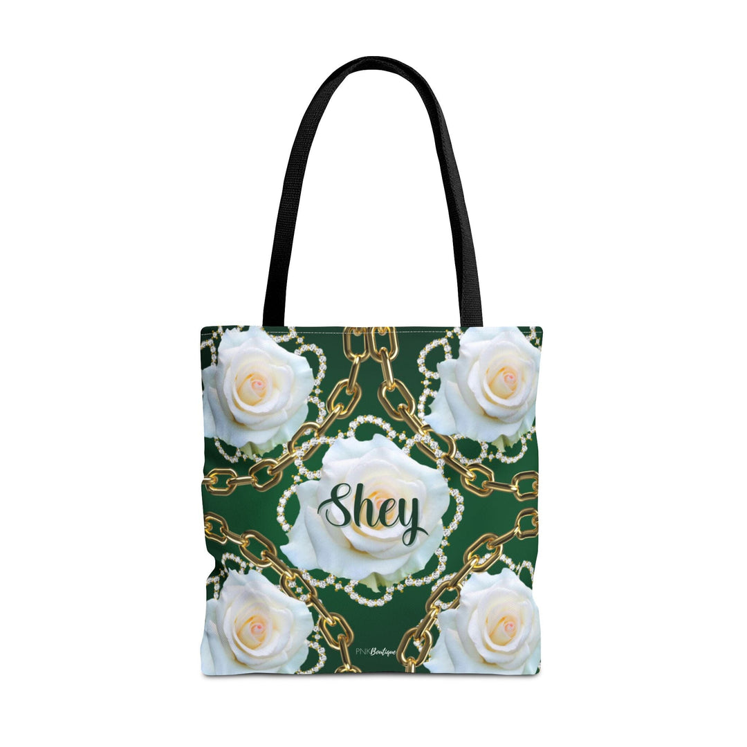 Custom Green and White Links Tote Bag