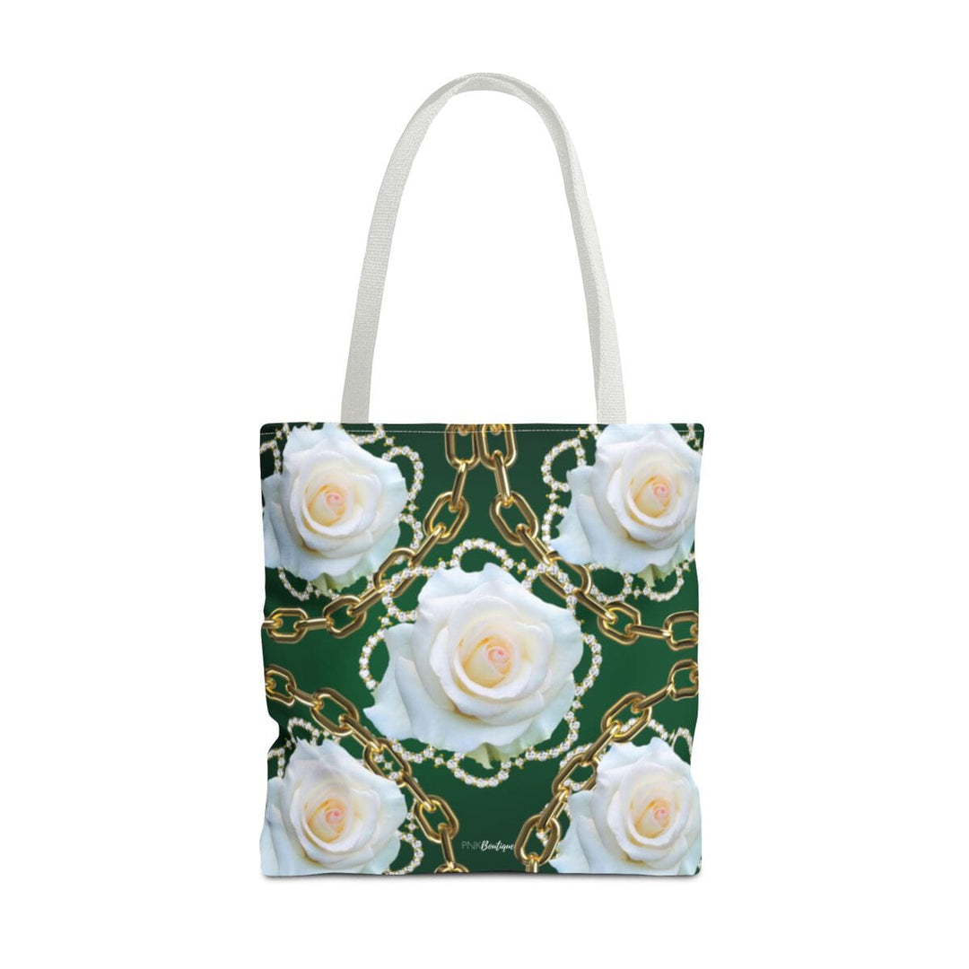 Custom Green and White Links Tote Bag