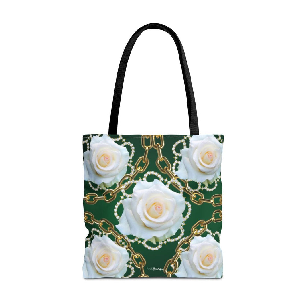 Custom Green and White Links Tote Bag