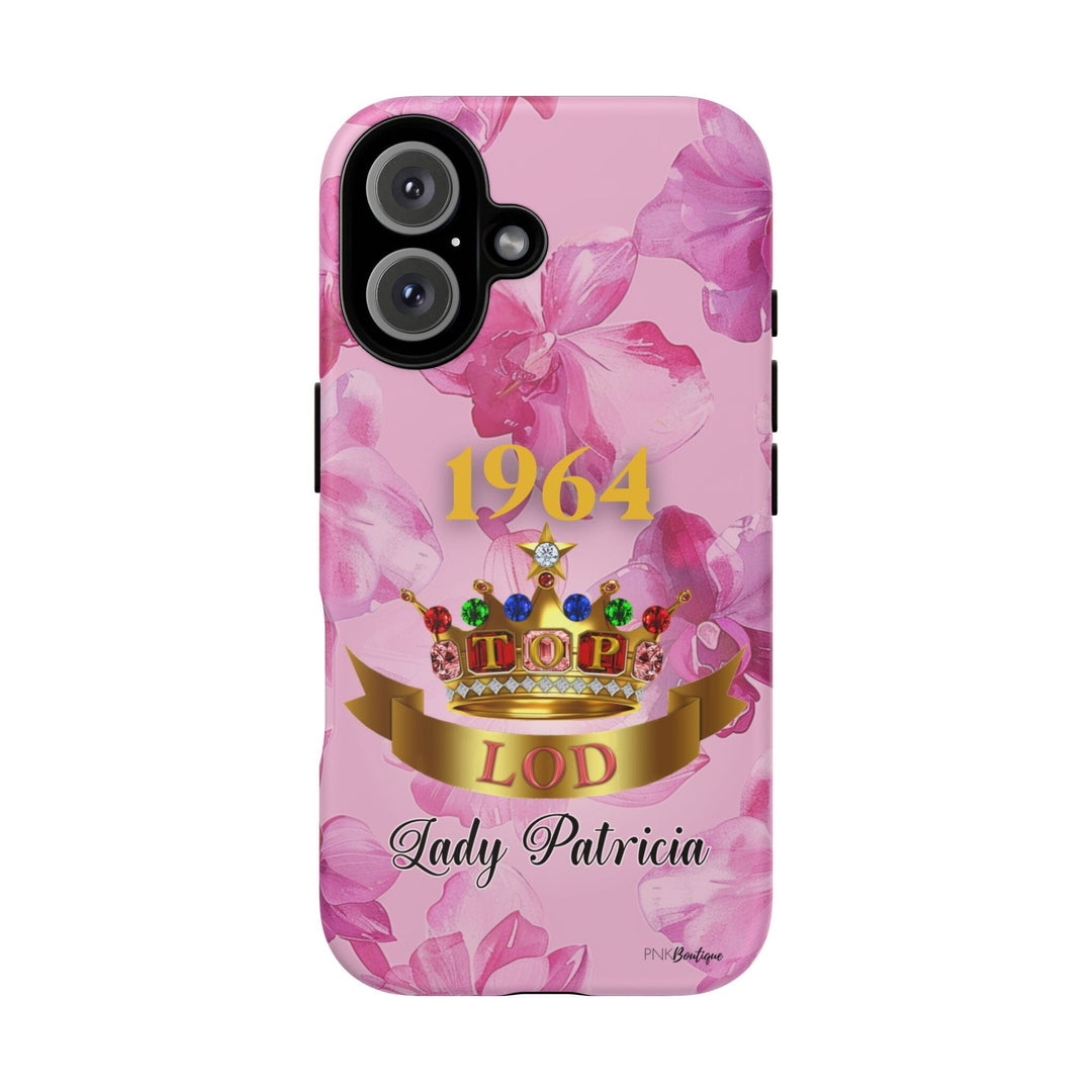 Custom Pink and Gold Crown Tough Phone Case