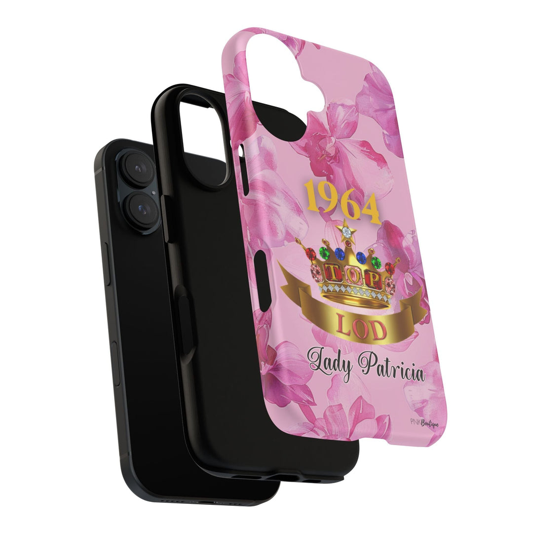 Custom Pink and Gold Crown Tough Phone Case