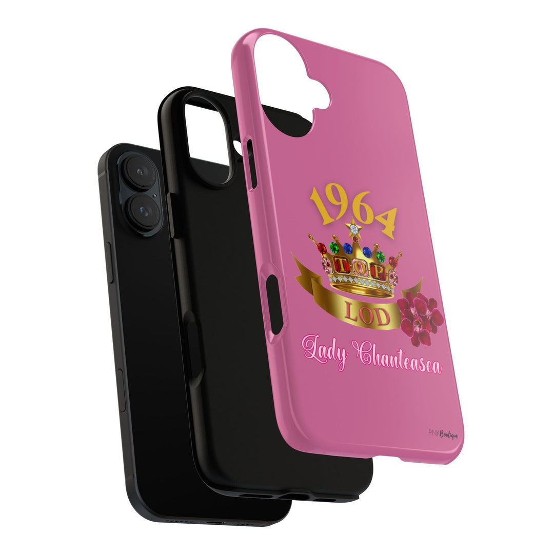 Custom Pink and Gold Orchid Tough Phone Case