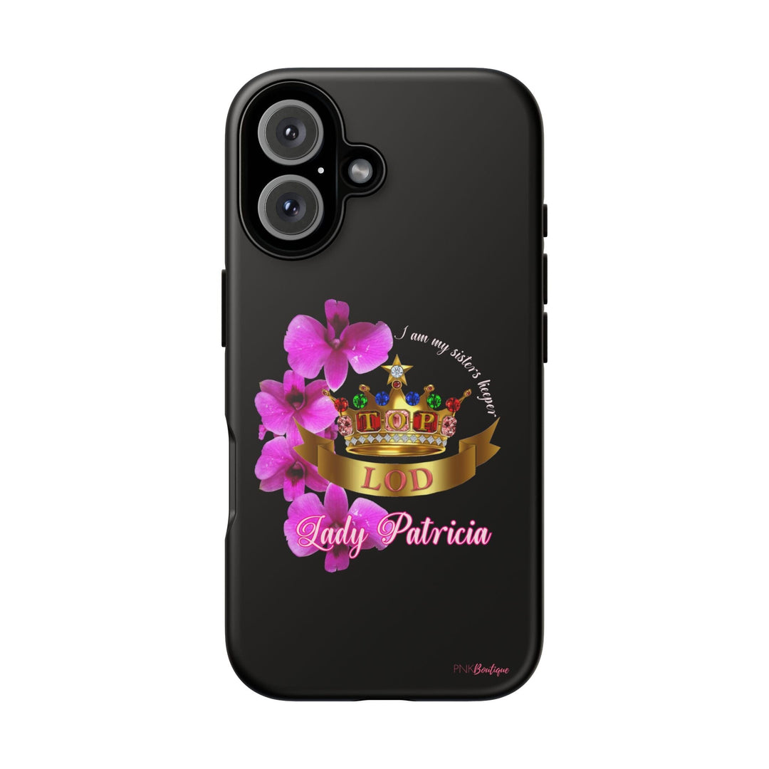 Custom Pink and Gold Tough Phone Case