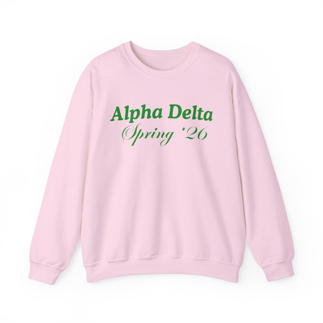 Custom Pink and Green Homecoming Crewneck Sweatshirt