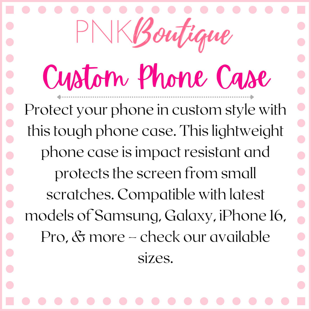 Custom Signature 2 Pink and Green Tough Phone Case