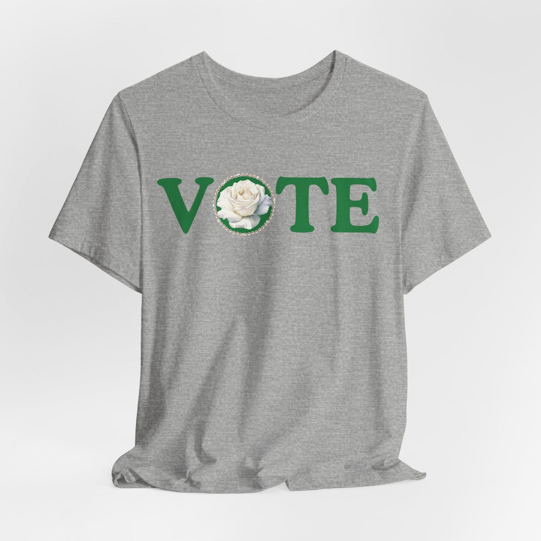 Green and White Links Vote T shirt