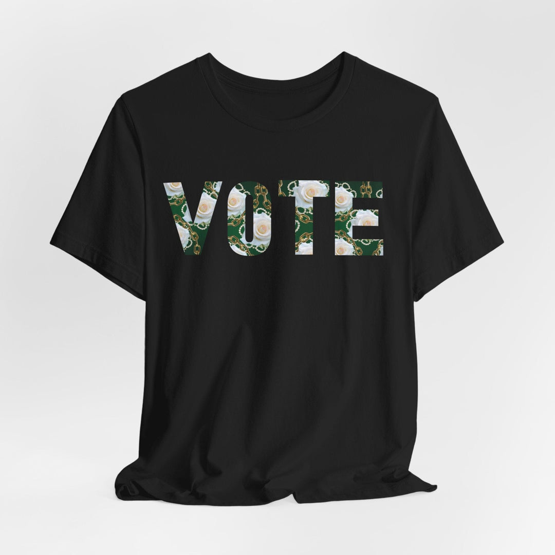 Green and White Links Vote T shirt