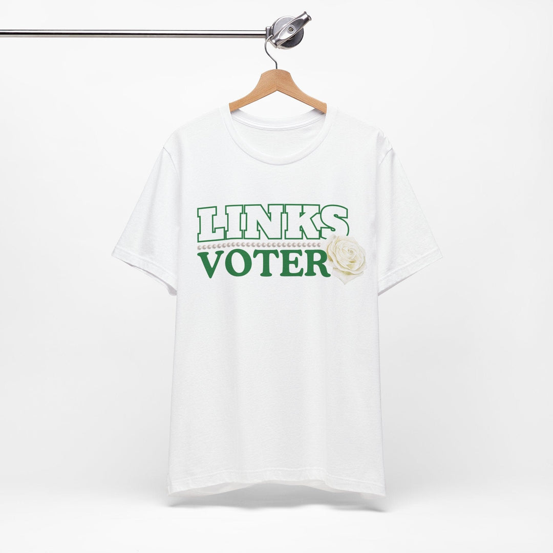 Green and White Links Voter T shirt