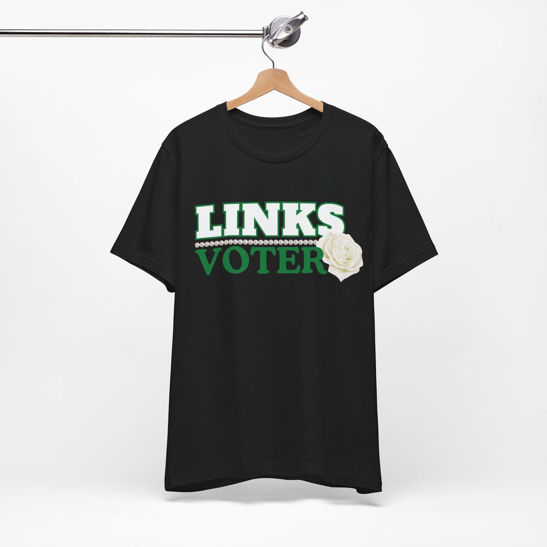 Green and White Links Voter T shirt