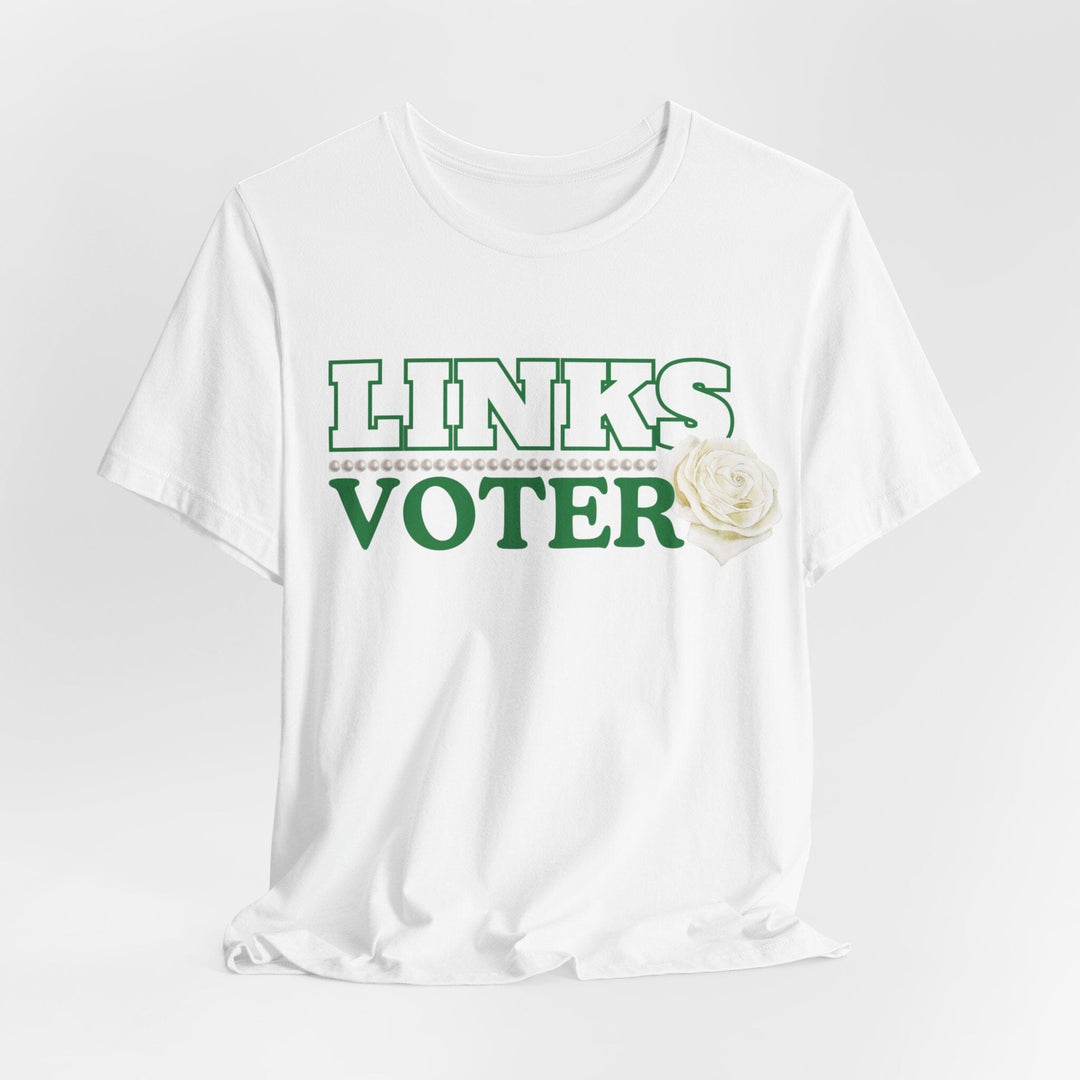 Green and White Links Voter T shirt