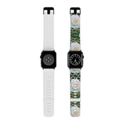 Green and White Watch Band for Apple Watch