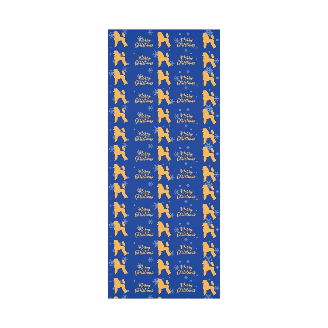 Holiday Blue and Gold Christmas Wrapping Paper