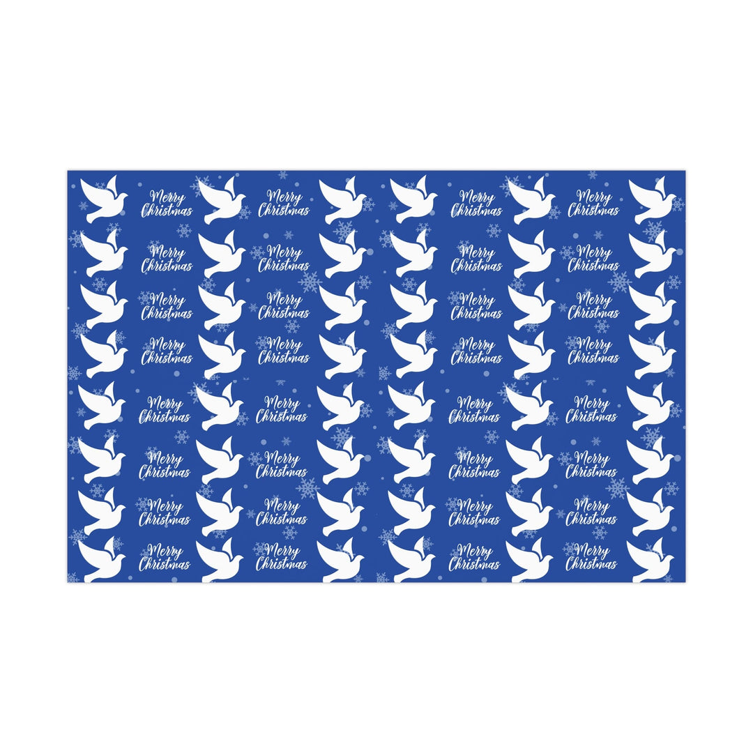 Holiday Blue and White Christmas Wrapping Paper