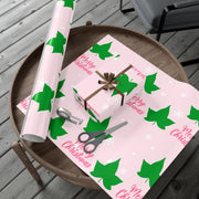 Holiday Pink and Green Christmas Wrapping Paper