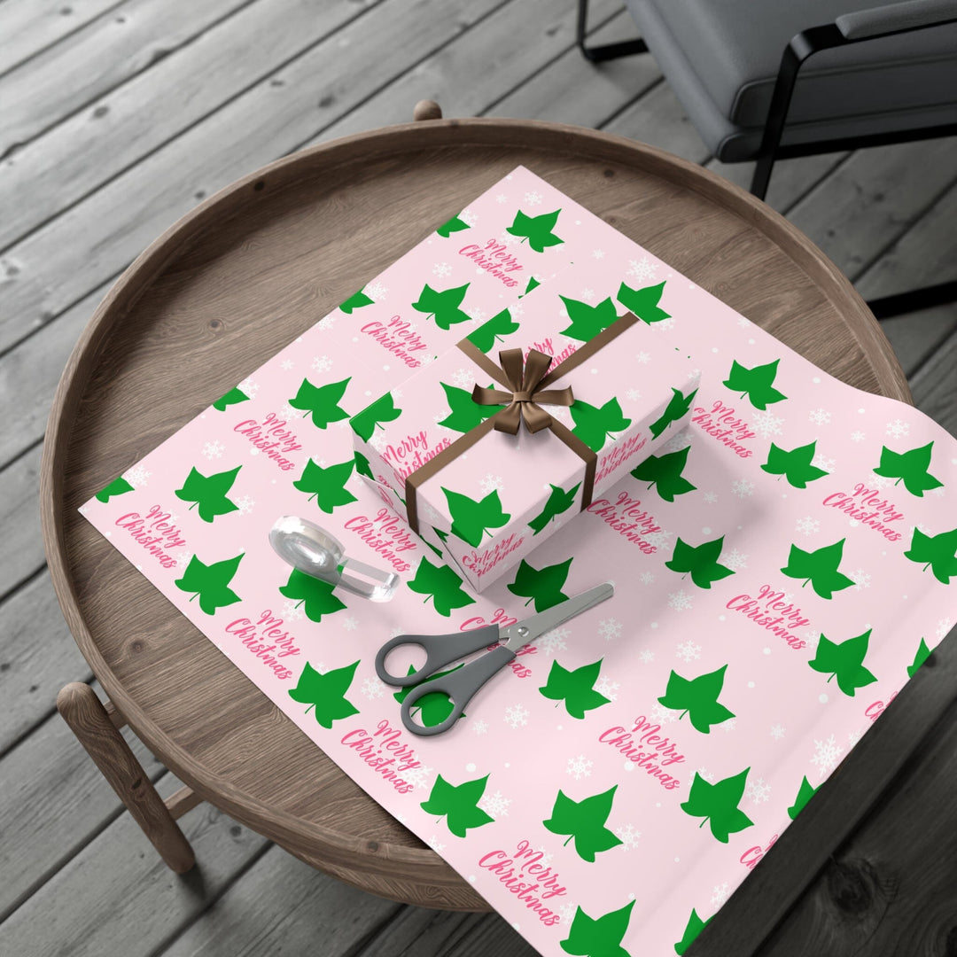 Holiday Pink and Green Christmas Wrapping Paper