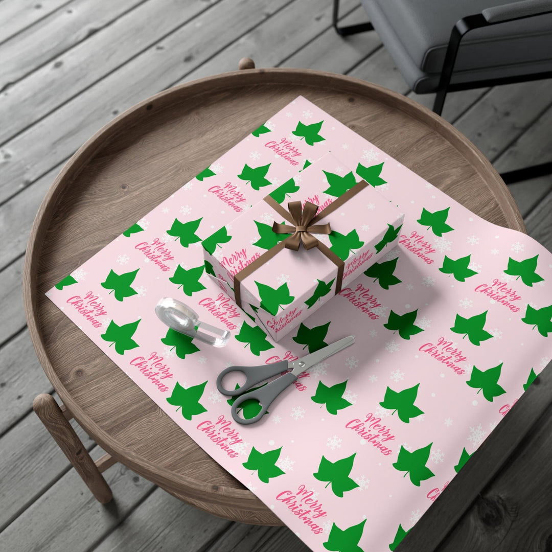 Holiday Pink and Green Christmas Wrapping Paper