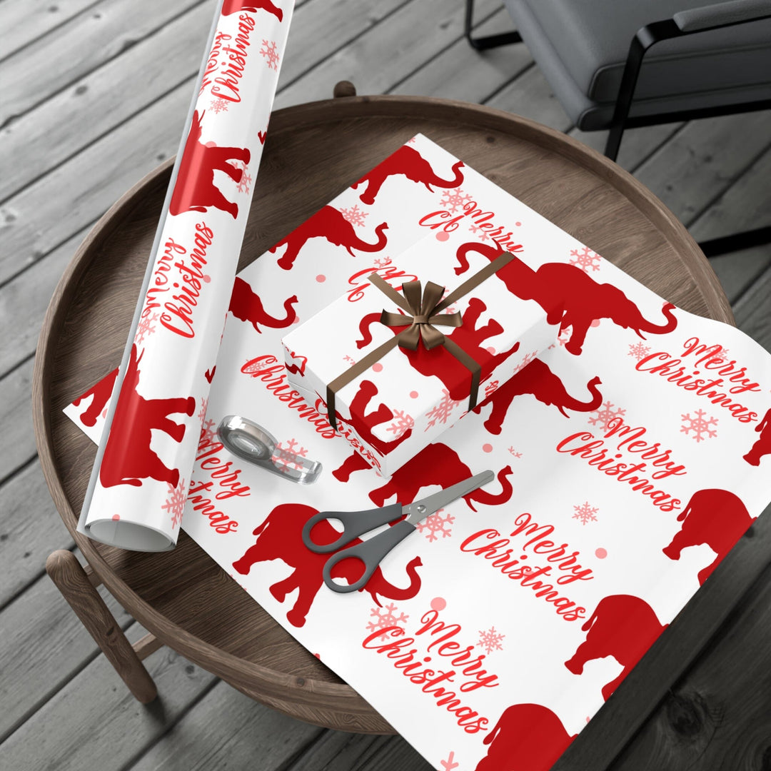 Holiday Red and White Christmas Wrapping Paper