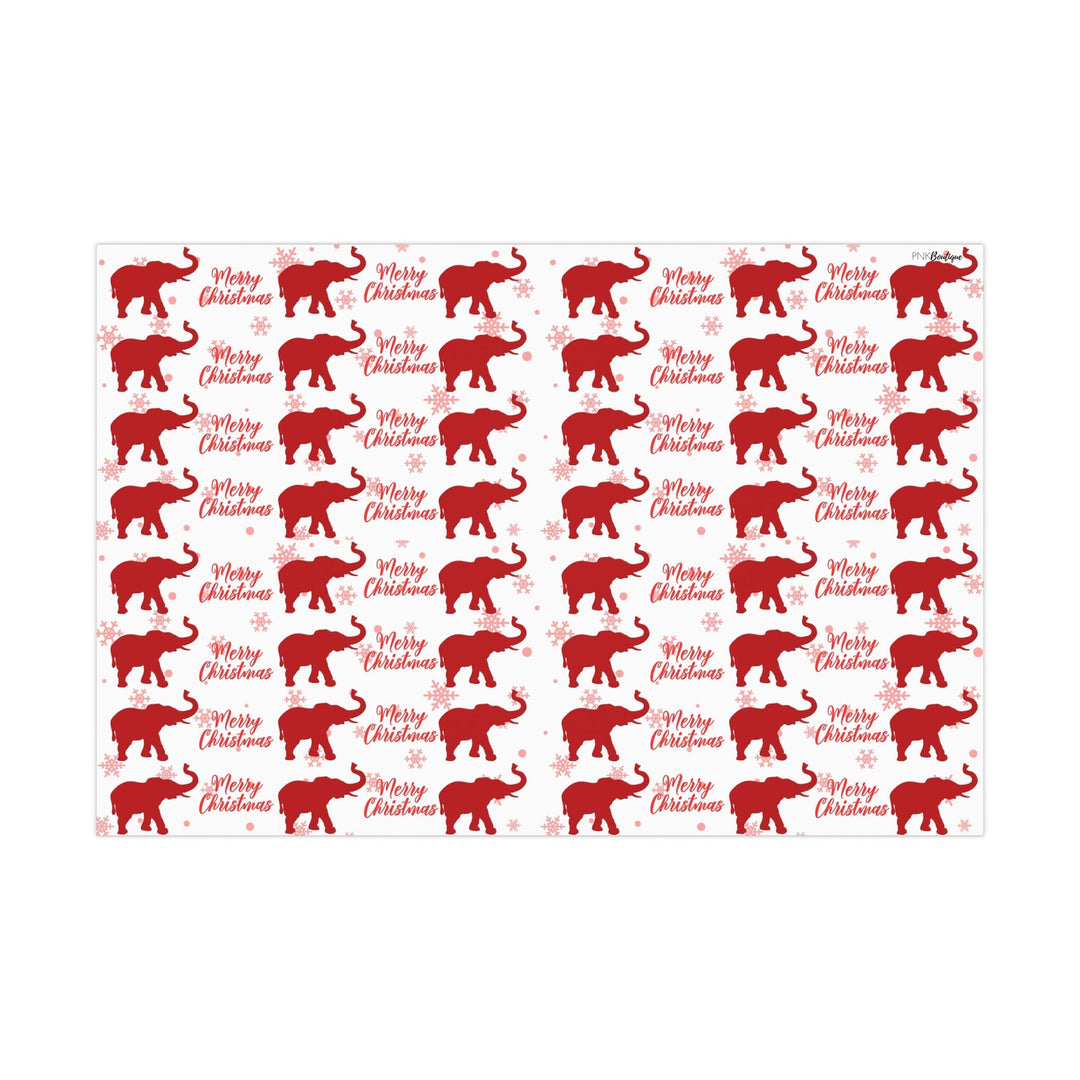 Holiday Red and White Christmas Wrapping Paper