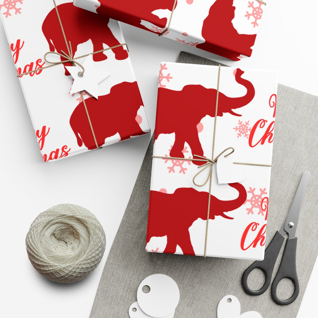 Holiday Red and White Christmas Wrapping Paper