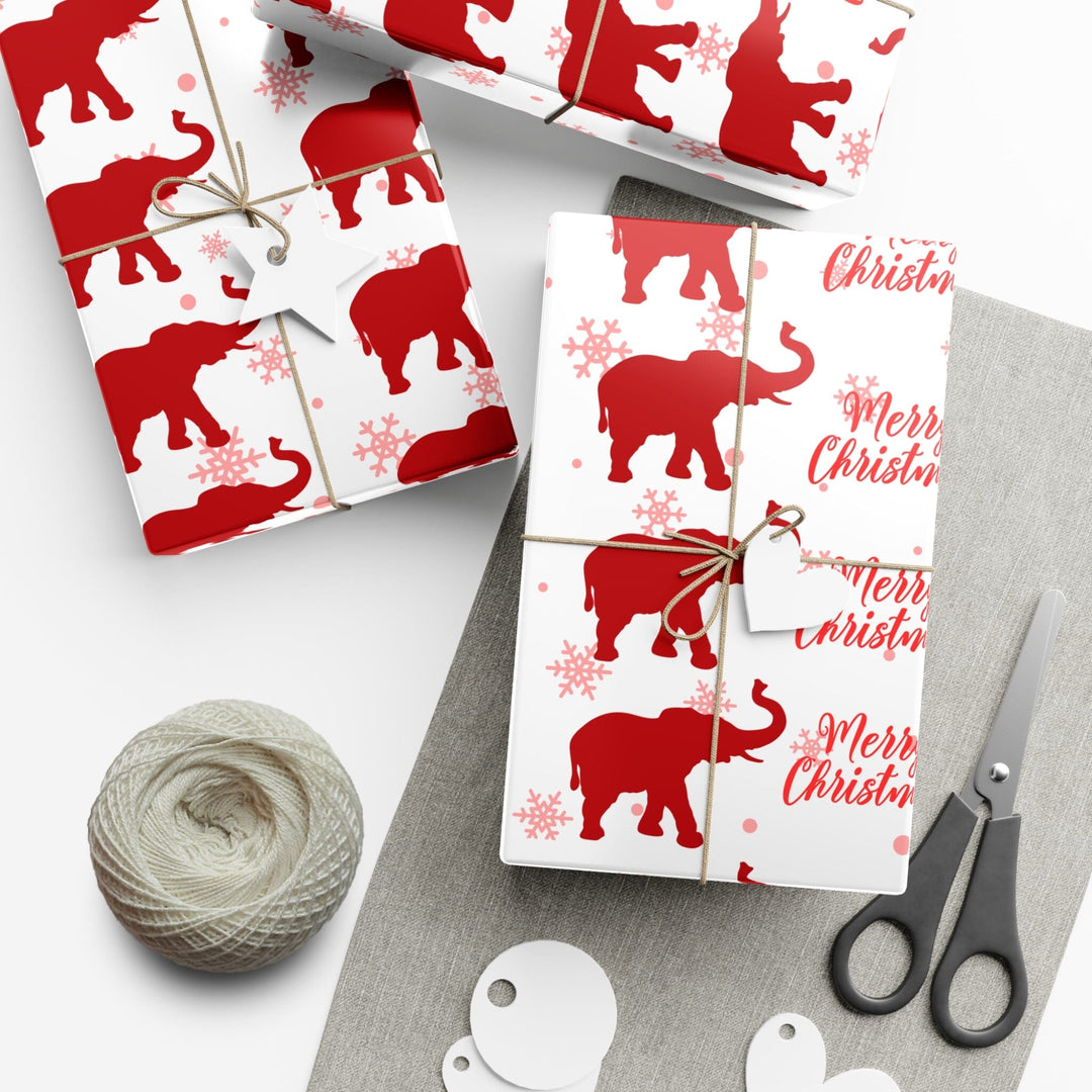 Holiday Red and White Christmas Wrapping Paper