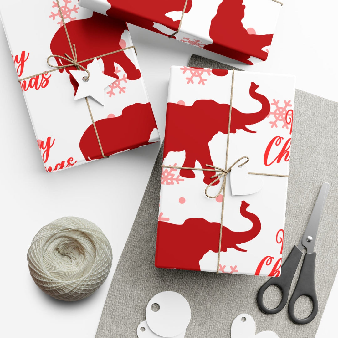 Holiday Red and White Christmas Wrapping Paper