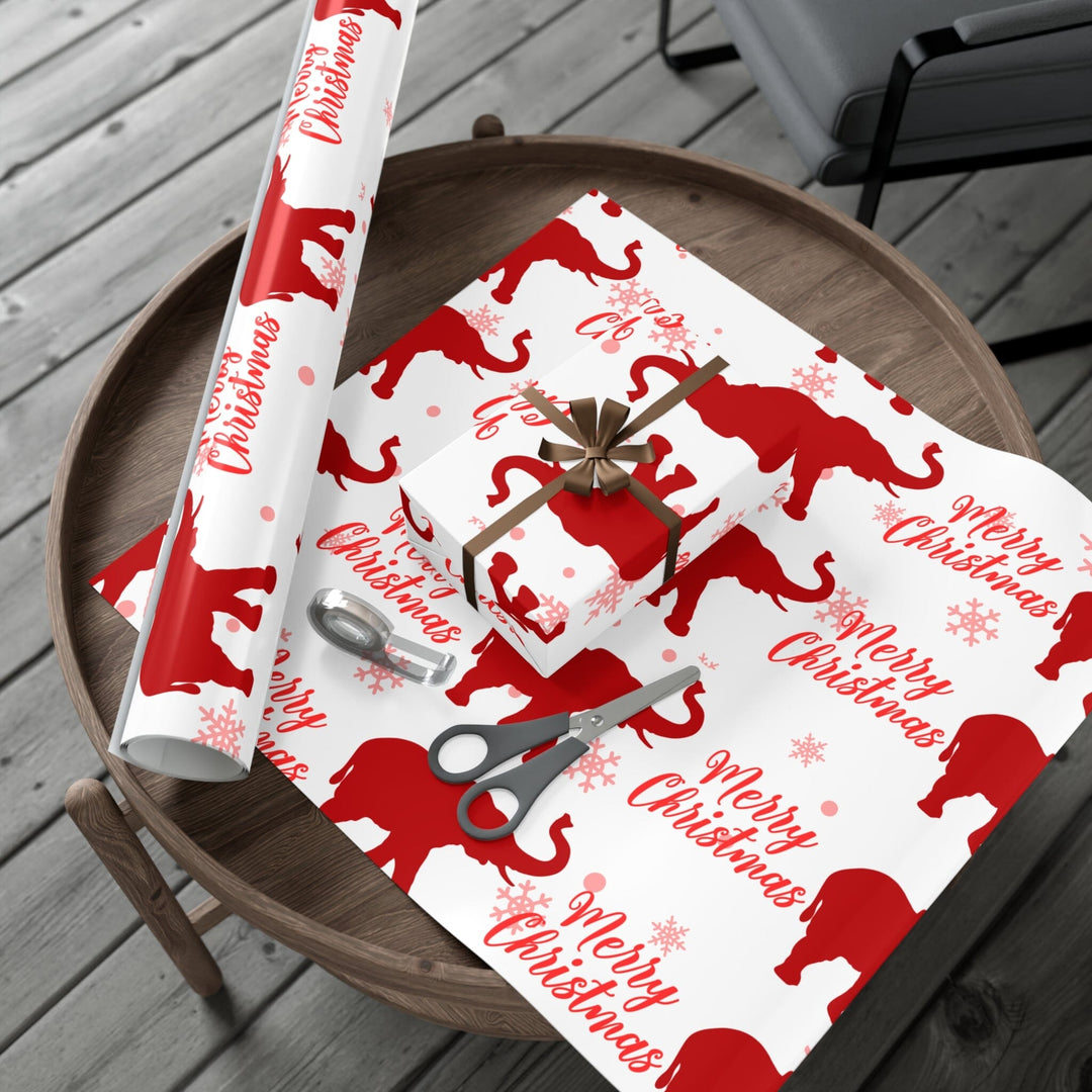 Holiday Red and White Christmas Wrapping Paper