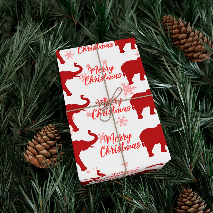 Holiday Red and White Christmas Wrapping Paper
