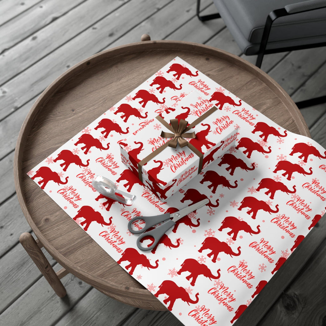 Holiday Red and White Christmas Wrapping Paper