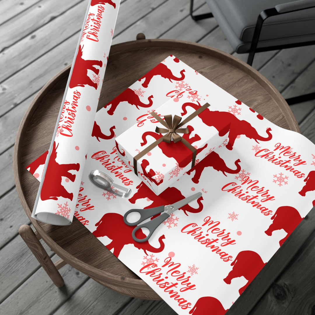 Holiday Red and White Christmas Wrapping Paper