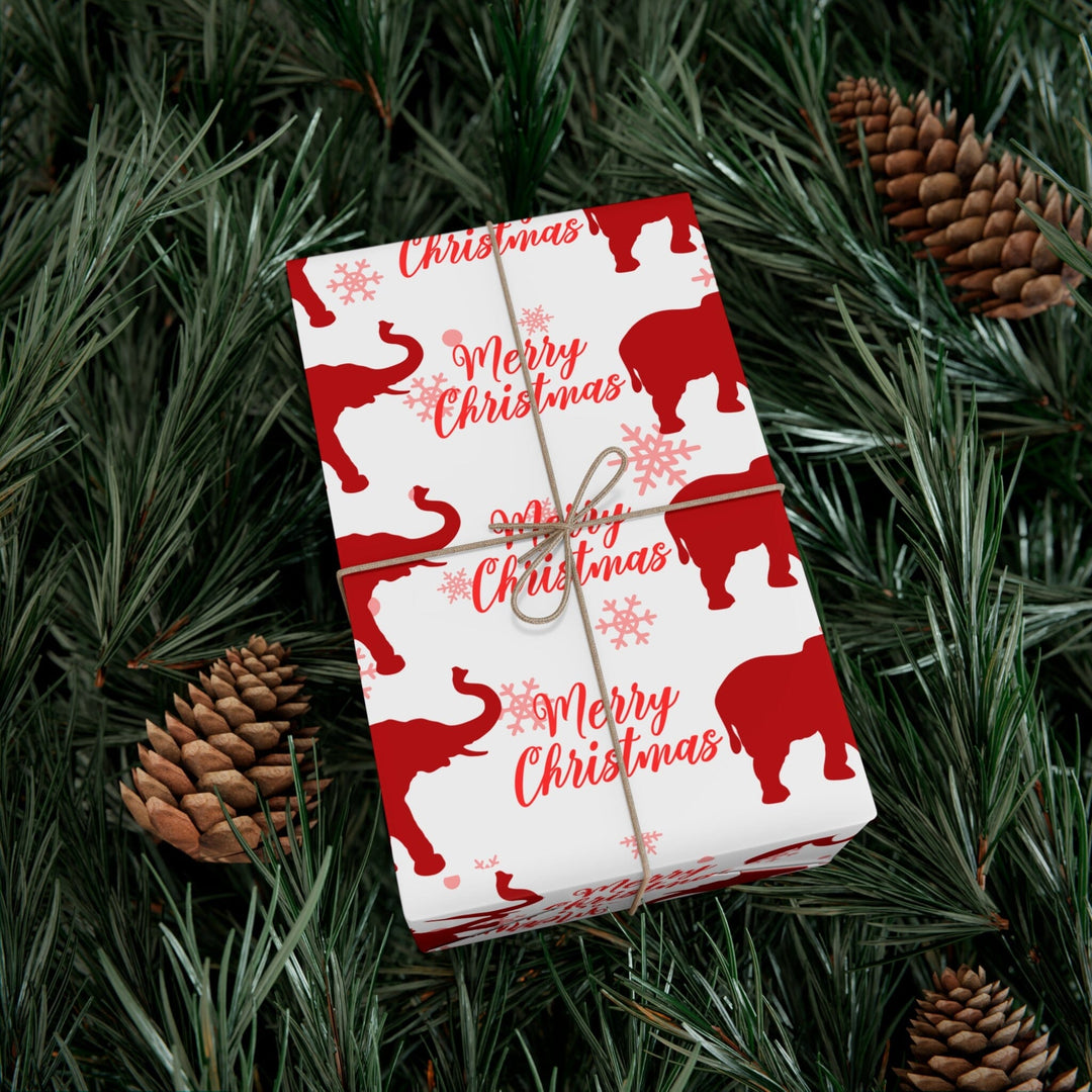 Holiday Red and White Christmas Wrapping Paper