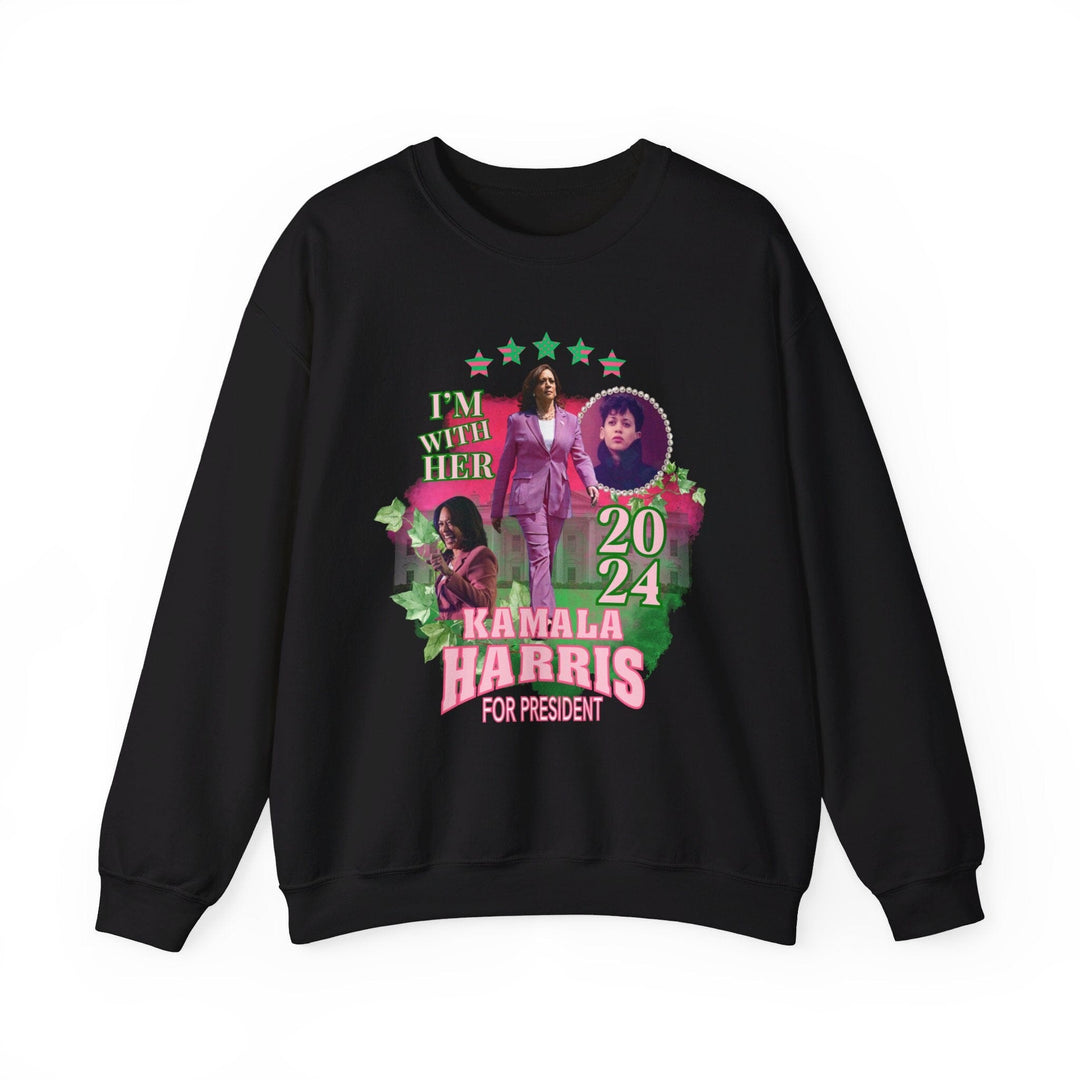 I'm With Her 2024 Kamala Harris Inspired Crewneck Sweatshirt