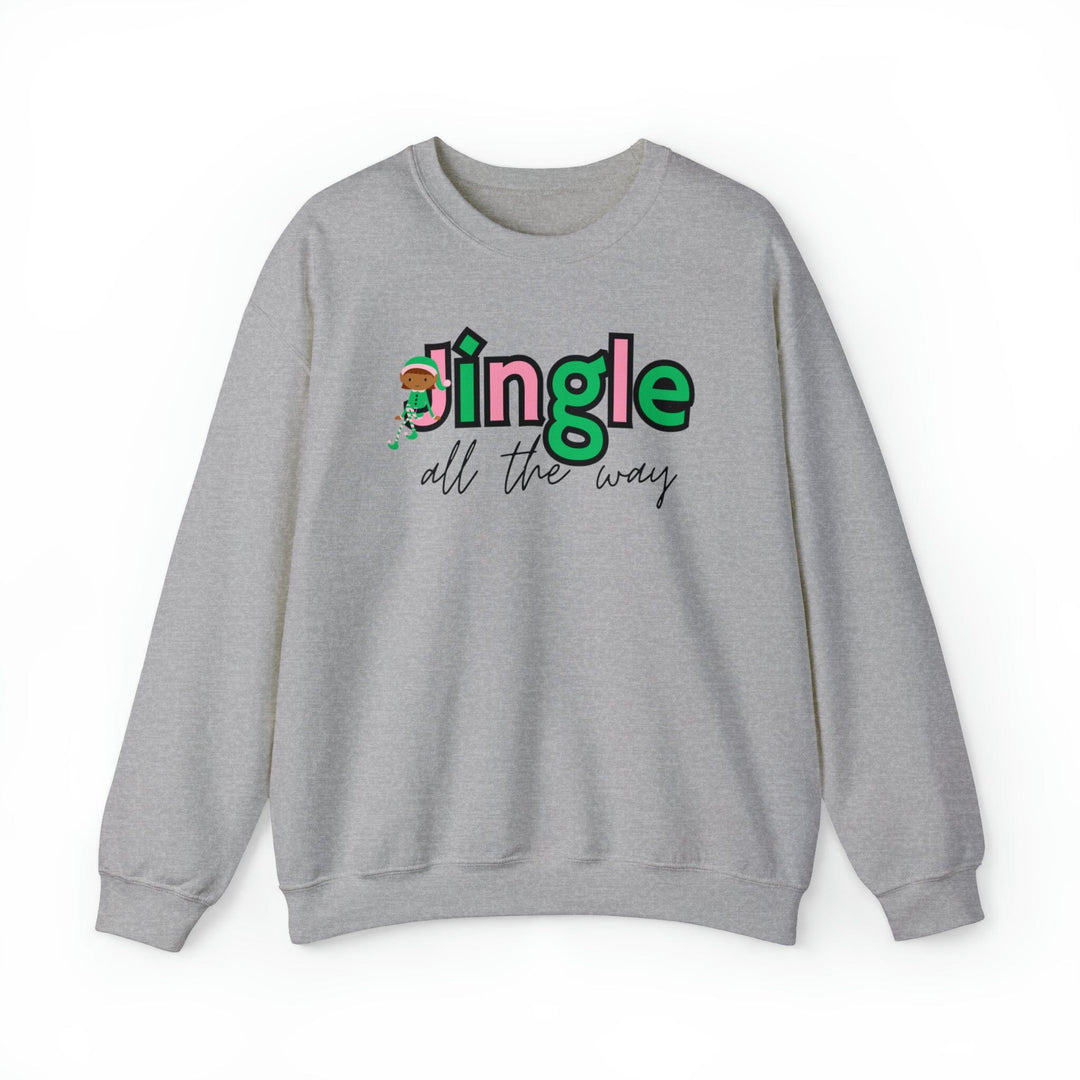 Jingle All the Way Pink and Green Sweatshirt