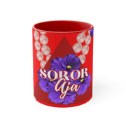 Personalized African Violet Flower Coffee Mug