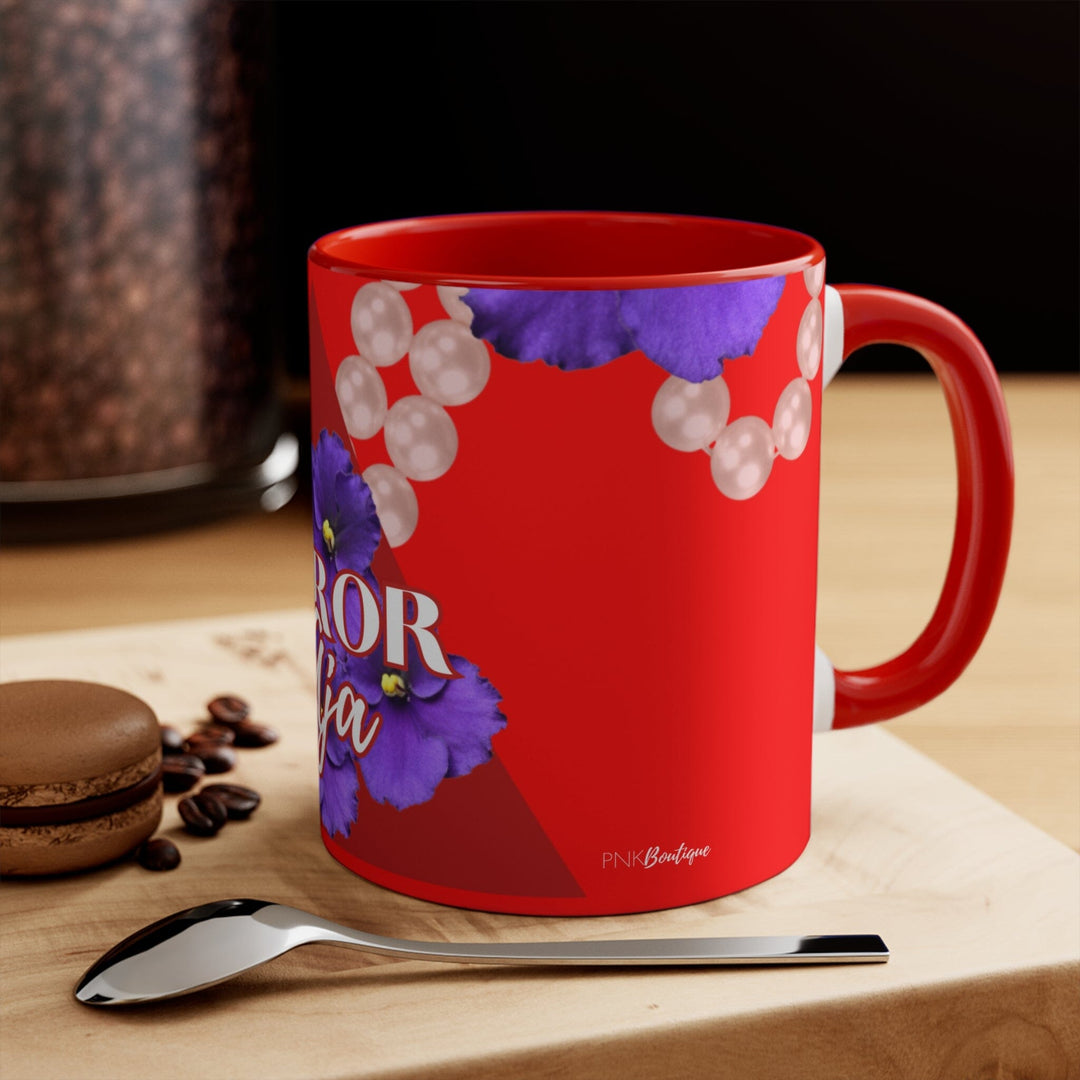 Personalized African Violet Flower Coffee Mug